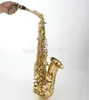 MARGEWATE EB TUNE ALTO SAXOPHONE E Vlakke messing gouden lakparel knop saxofoon spelen Muziekinstrument Gratis verzending