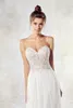 Bohemian Beach Plus Size Wedding Dress Sweetheart Lace Applique Tiered Tulle Sweep Train Backless Wedding Dresses Bridal Gowns