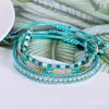 3 PCS 10 Styles Colorful Seed Beads Woven Vsco Girl Friendship Bracelets Boho Adjustable Bracelet Wristband Jewelry Gifts For Women Girls