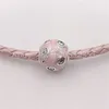 Andy Jewel Authentic 925 Sterling Silver Beads Pearlescent Pink Dreams Charms Fits European Pandora Style Jewely Armband Necklace 797033S15
