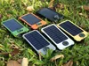 Großhandel -20000 mAh Solar Power Bank Ladegerät Externe Backup-Batterie mit Kleinkasten für iPhone iPad Samsung Handy