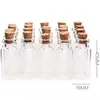 5 ml de liège en bois mini bouteilles en verre mini verre pots vides conteneurs bouteille pots pendentifs artisanat dérive bouteille de parfum KKA7803