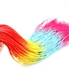 Сенегальский поворот синтетические плетеные волосы Оммре Радуга Цвет 24 дюйма 30roots Крючком Косы Твист синтетических волос
