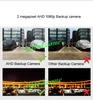 1080P 4Pin carro reverso backup kit de câmera + 9 "IPS AHD AHD Visualização traseira DVR Monitor para RV Bus Reboques Campador