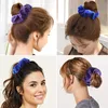 Een pakket van 47 stks fluwelen scrunchie sets vrouwen meisjes elastische haar rubberen bands accessoires gum stropdas haar ring touw paardenstaart houder