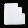 Beyaz Kraft Kağıt Torbalar Açılış Üst Isı Mühürlenebilir Vakum Paket Çanta Kahve Aperatif Saklama Çantası İç Mylar Torbalar Yuvarlak Köşe Tasarım 3 Boyutları
