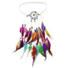 Magazzino US Warehouse Multicolore fatte con piume multicolori con flanella e perle colorate da sogno catcher Accessori per capelli per donne regalo