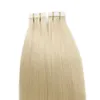 Ryska tejp i hårförlängningar 100% Remy Human Hair 14 " - 24" Indian Natural Straight