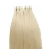 Nastro russo nelle estensioni dei capelli al 100% remy umani 14 " - 24" indiano naturale dritto