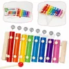 Jouet de piano à frapper à la main en bois Instruments de musique pour enfants Enfant bébé Xylophone Jouets en bois de développement Enfants Bébé Meilleurs cadeaux Apprentissage Jouets éducatifs