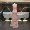 Verklig bild Long Evening Party Dress 2019 Handgjorda blommapplikationer Löstagbar kjol Elegant kvinna Formell klänning Vneck Prom Dresses5473620