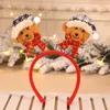 Christmas Decorations 4PCS/Lot Head Buckle Old Man Snowman Headband Day Party Atmosphere Layout Supplies1