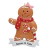 Maxora Resin Gingerbread Christmas Ornements - homme femme garçon fille décorations d'arbre cadeau pour bébé fille de Noël décor239l