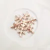 Stora Snowflake Brosch Sparkling Crystal Rhinestones Blomma Brosch Pins För Kvinnor Lady Smycken Party Broscher Julklapp DHL