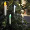 10pcs LED Battery Candles Wireless Remote Control 12 Colors Operated Light for Hallowmas Christmas Tree Light Decoration Wedding Party