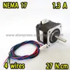 NEMA17 Tipo de plugue motor de passo 17hs13-1334S L 33 mm com 1,8 graus 1.3 A 22 n.cm 4 fios melhor qualidade promoção de vendas