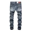 Streetwear Mens Jeans Ripped Denim Volledige Broek Nieuwe Biker Jeans Mannen Hoge Kwaliteit Slanke Parth Plus Size 1604