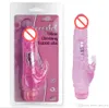 Crystal Rabbit Dildo Vibrator Multiseed Elastyczne stymulator GSPOT Jelly Dildo Rabbit Vibratory Sex Toys Vibration Produkty Sex6266064