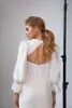 Cheap Simple Sexy Mermaid Wedding Dresses with Jacket Strapless High Side Split Bridal Gowns Hollow Back Sweep Train Wedding Dress Vestidos