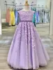 Cap Mouw Pageantjurken voor Kleine Meisjes 2020 Ballgown Stijl met Tule Rok Kant Floral Applicaties Lace-Up Back Long Kids Prom Party Dress