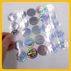 Custom CMYK hologram klistermärke färgförändring säkerhet etikett utskrift av högkvalitativ anti-förfalskad etikett