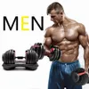 Adjustable Dumbbell 5-52.5lbs Fitness Workouts Dumbbells Weight Build Tone Your Strength Muscles Outdoor Sports Equipment In Stock