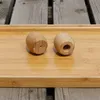 wooden toothbrush holder