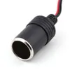 Black Dc24v Car Cigarette Lighter Charger Cable Female Socket Plug Connector Adapter Hot Selling free Shipping