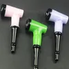 Newest Colorful Pyrex Glass Smoking Pipes Bong Tube Walking Stick Crutch Shape Handpipe Handmade Innovative Design High Quality