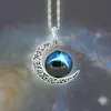 New Vintage starry Moon Outer space Universe Gemstone Pendant Necklaces Mix Models YD0057