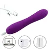 2018 Caliente 7 Velocidades Masajeador Vibrador Suave Silicona Suave AV Stick Masaje Sexy Clítoris Vibrador Carga USB Juguetes Sexuales para Mujeres Juguetes para Adultos