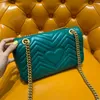 Classical 2G Tag Top quality Lovers heart shape shoulder bags women chain crossbody Make-up bag handbags purse