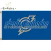 MiLB Omaha Storm Chasers Drapeau 3 * 5ft (90cm * 150cm) Polyester Bannière décoration volant maison jardin Festive cadeaux