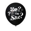 36 Zoll schwarz Geschlecht offenbaren Ballon Boy oder Girl Party Latex Ballon Baby Dekorationen Ballon Konfetti Supplies ZC0591