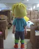 2019 vendita in fabbrica nuovo costume della mascotte personaggio adulto costume mascotte come moda freeshipping ragazzo capelli gialli