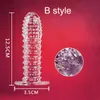 Male Cockring Penis Extender Sleeve Enlargement Enhancer Reusable Delay Cock Ring Adult Sex Toy For Men1397530