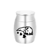 30 x 40mm crematie urn voor as urn sieraden, slapende hond gesneden medaillon keepsake waterdichte gedenkteken urnen