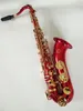 Yeni Geliş Müzik Aleti Suzuki Bb Tenor Yüksek Kaliteli Saksafon Pirinç Gövde Altın Kırmızı Altın Anahtar Sax ile Ağızlık