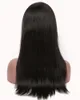 100% Virgin Unprocessed Human Hair Lace Wigs for Black Women Front Wig Middle Part Silky Straight Wig with Combs and Stretch 150% Density 12-40inch BellaHair