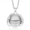 DIY Fold Photo Locket Necklaces Silver gold Openable Live Memory Lockets Pendant Women Children hip hop jewelry will and sandy