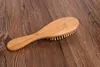 Hela naturliga bambuborste hälsosam vårdmassage hårkammar antistatiska detangling Airbag Hairbrush Hair Styling Tool Satin Hair9163116