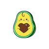 Cratoon Avocado Broches Alfinetes Engraçados Alfinetes de Lapela Distintivo Traseiro Mochila Bolsa Chapéu Acessórios de Couro Gato Senhora