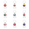 Coupe du monde fête faveur décapsuleur porte-clés football porte-clés multi fonction invités faveur cadeaux en métal inhabituel