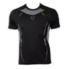 Nova Chegada 2018 Homens Designer T Shirt Casual Quick Seco Slim Fit Camisas Tops Tees Tamanho S L XL LSL3225 (Por favor, escolha EUA Tamanho)