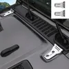 Charnière de porte de voiture 2 portes/couvercle de charnière/support de pneu de secours charnière argent pour Jeep Wrangler JL 2018 + accessoires extérieurs automatiques