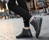 Venta caliente-2019 invierno nuevos hombres ayuda media Martin botas botas de cuero para hombres retro más zapatos de algodón de terciopelo herramientas para la nieve botas para hombres