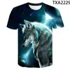 Newest Wolf 3D Print Animal Cool Funny T-Shirt Men Short Sleeve Summer Tops Tees Fashion T shirt