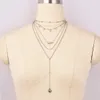 Bijoux de mode bohème chaud pendentif soleil colliers multicouches perles collier ras du cou chaînes colliers S576