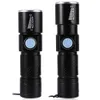 New Arrival Super Bright LED Tactical Akumulator Wodoodporna Latarka USB Latarka Zoom Regulowany Zupełnie nowy