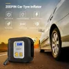 ZEEPIN JJ-981 DC 12V pompe de compresseur d'air automatique gonfleur 150 psi avec manomètre de pneu/3 buses/lumière LED